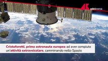 Cristoforetti prima astronauta europea a 'passeggiare' nello spazio