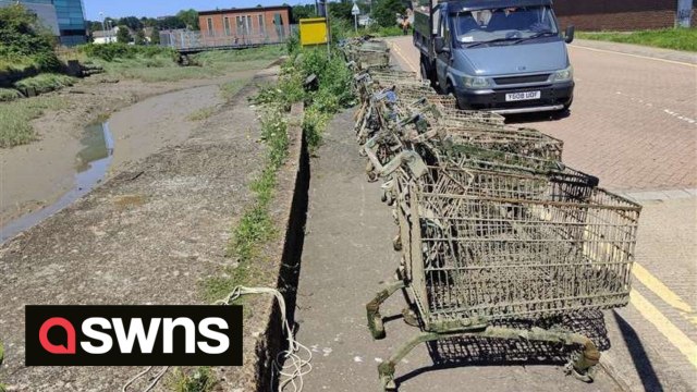 Retired policeman turned litter activist recovered scrap metal in discarded trolleys worth thousands
