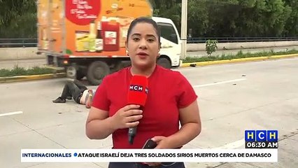 ¡Herido resulta motociclista tras accidente en vía rápida de la Capital!