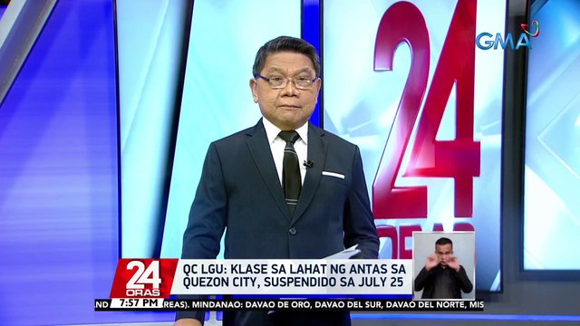 Klase sa lahat ng antas sa Quezon City, sinuspinde sa Lunes dahil sa SONA ni Pres. Marcos | 24 Oras