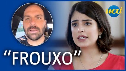 Tabata Amaral rebate Eduardo Bolsonaro: "frouxo"