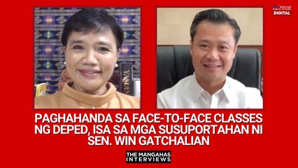 Paghahanda sa face-to-face classes, isa sa susuportahan ni Sen. Gatchalian | The Mangahas Interviews