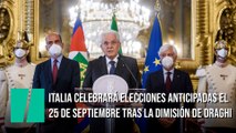 Mattarella convoca elecciones en Italia
