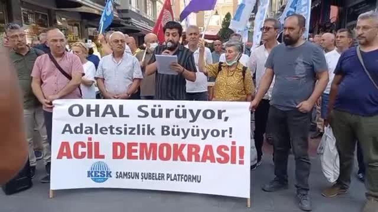 Kesk Samsun Şubeler Platformu: "Temel Hak ve Özgürlüklerin Askıya Alınması Süreci Artarak Devam Etmektedir"
