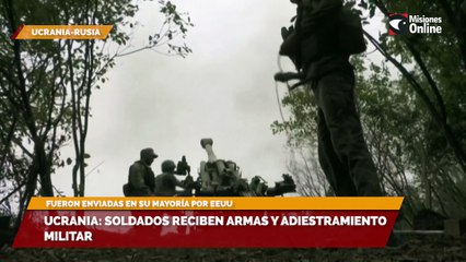 Ucrania: soldados reciben armas y adiestramiento militar