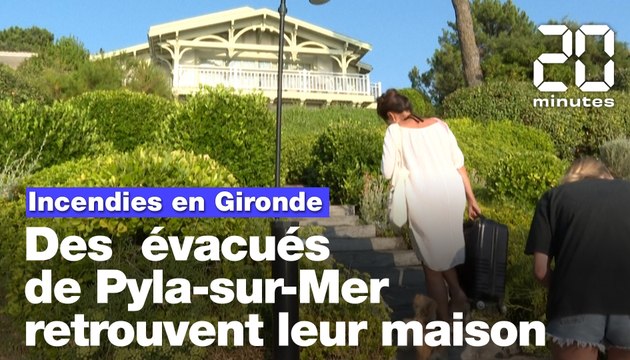 Incendies en Gironde : Des habitants et vacanciers évacués retrouvent leurs maisons