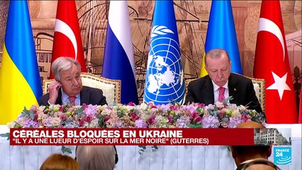Accord sur le blé ukrainien : "Nous voulons que cette guerre prenne fin", répète Erdogan