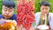TikTok Funny Video Foods Prank   Cooking Everything with Spicy Chili   Asian Village Foods