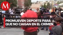 Policías promueven el deporte en jóvenes para prevenir el crimen en Aguascalientes