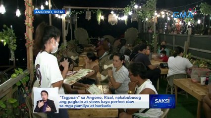 "Tagpuan" sa Angono, Rizal, nakabubusog ang pagkain at views kaya perfect daw sa mga pamilya at barkada | Saksi