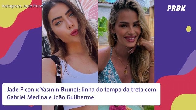 Jade Picon x Yasmin Brunet: linha do tempo da treta com Gabriel Medina e João Guilherme