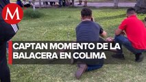 Balacera frente al centro histórico de Villa Álvarez deja a una persona sin vida
