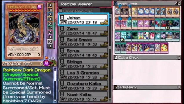 Yu-Gi-Oh! ARC-V Tag Force Special - Johan Andersen (Anime y Videojuegos) Deck Profile #duelmonsters