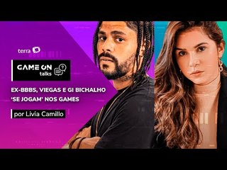 Ex-BBBs, Viegas e Gi Bicalho 'se jogam' nos games