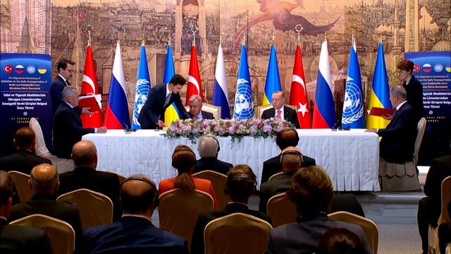 ترحيب دولي باتفاق إسطنبول لتصدير الحبوب الأوكرانية عبر البحر الأسود