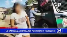 Chanchamayo: ¡A correazos! Vecinos castigan a delincuente por asaltar a una joven