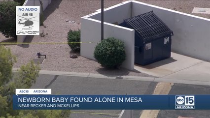 Newborn baby found alone in Mesa