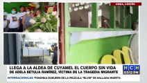 ¡Tristeza! En Cuyamel velan restos de Adela Ramírez, joven fallecida en contenedor en Texas