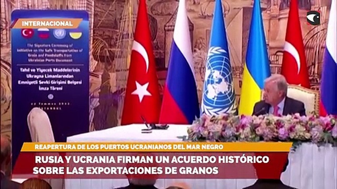 Rusia y Ucrania firman un acuerdo histórico sobre las exportaciones de granos