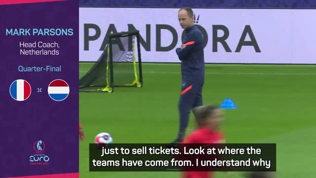 Parsons insists Netherlands written off ahead of France quarter-final