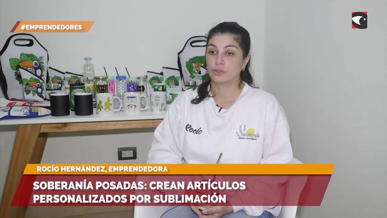 Soberanía Posadas crean artículos personalizados por sublimación