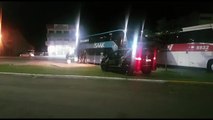 Pelotão de Choque realiza vistorias em ônibus no Terminal Rodoviário de Cascavel