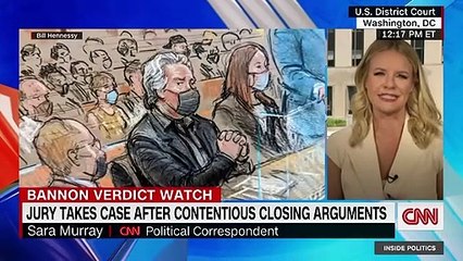 Rocky ending to Bannon's closing argument as his attorney brings up politics