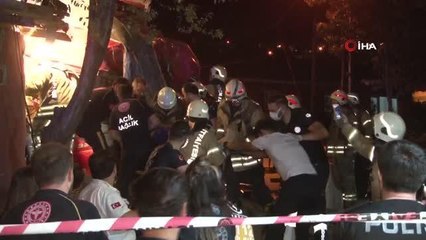 Son dakika haber | Kontolden çıkan kamyon gecekonduya daldı: 4 yaralı