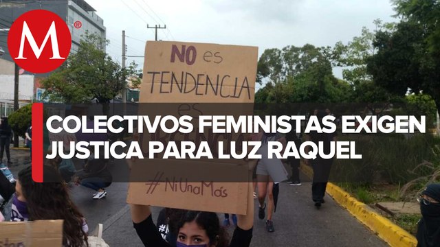 Colectivos exigen justicia por Luz Raquel a las afueras del Centro de Justicia para la Mujer