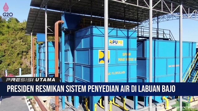 Presiden Joko Widodo Resmikan Spam Wae Mese II