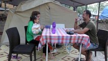 Kuzey Ege'de bayram sonrası da karavan ve çadır alanlarında doluluk yaşanıyor
