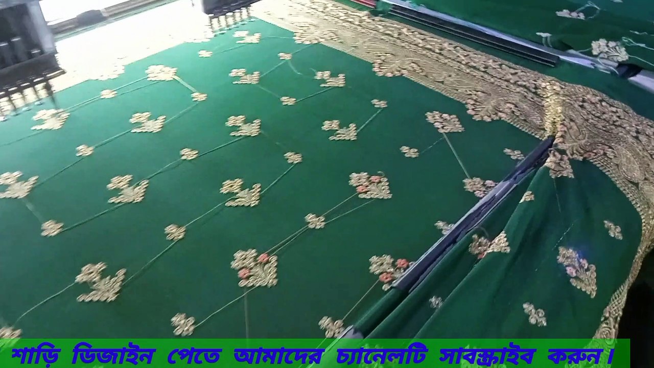 embroidery saree video