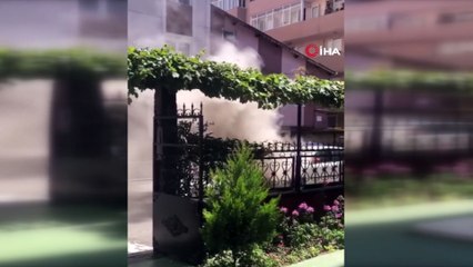 Tamire giden LPG’li otomobil alev aldı