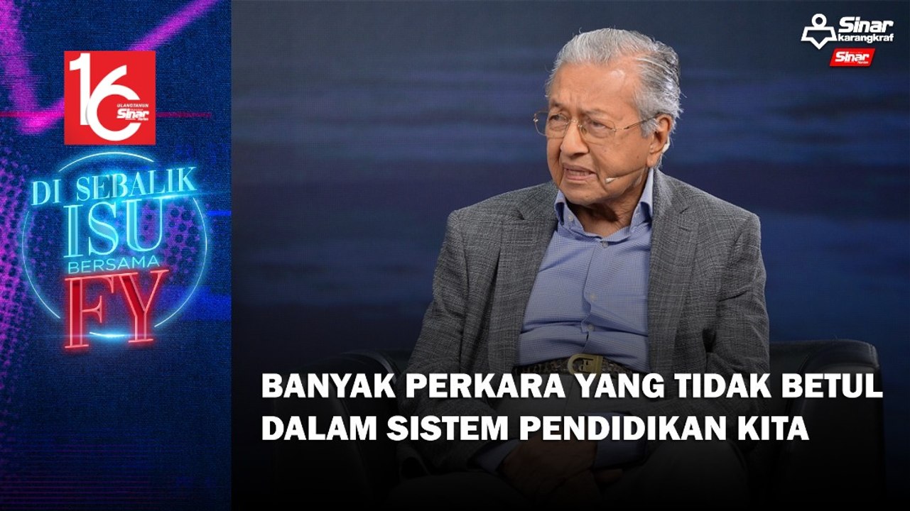 Banyak perkara yang tidak betul dalam sistem pendidikan kita
