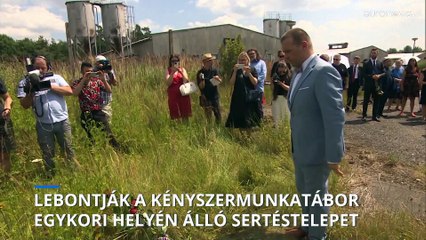 Lebontják a volt náci kényszermunkatábor egykori helyén álló cseh sertéstelepet