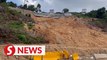 Soil erosion occurs in Taman Bukit Permai 2 near landslide area