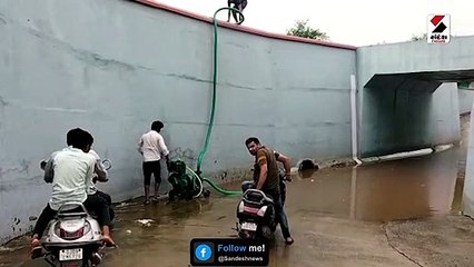 હિંમતનગરમાં વરસાદ શરૂ, રેલવે અંડરપાસમાં પાણી ભરાયા
