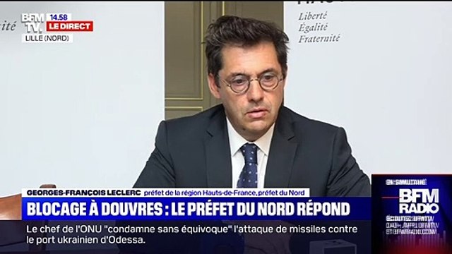 Embouteillages près du port de Douvres: À mi-journée, 60% des véhicules sont passés , assure le préfet du Nord