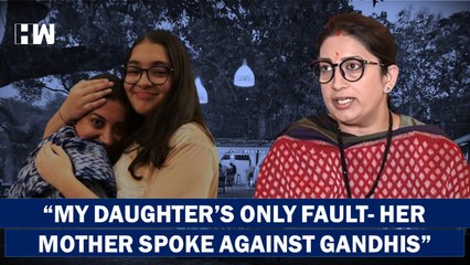 "My Daughter Being Targeted Because I Spoke Against Gandhis": Smriti Irani To File Legal Case