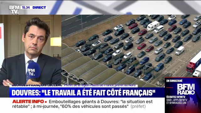 Embouteillages au port de Douvres: Le port [britannique] de Douvres a trouvé plus facile de mettre en cause les policiers français , regrette le préfet du Nord