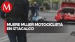 Muere mujer en accidente de moto en Iztacalco