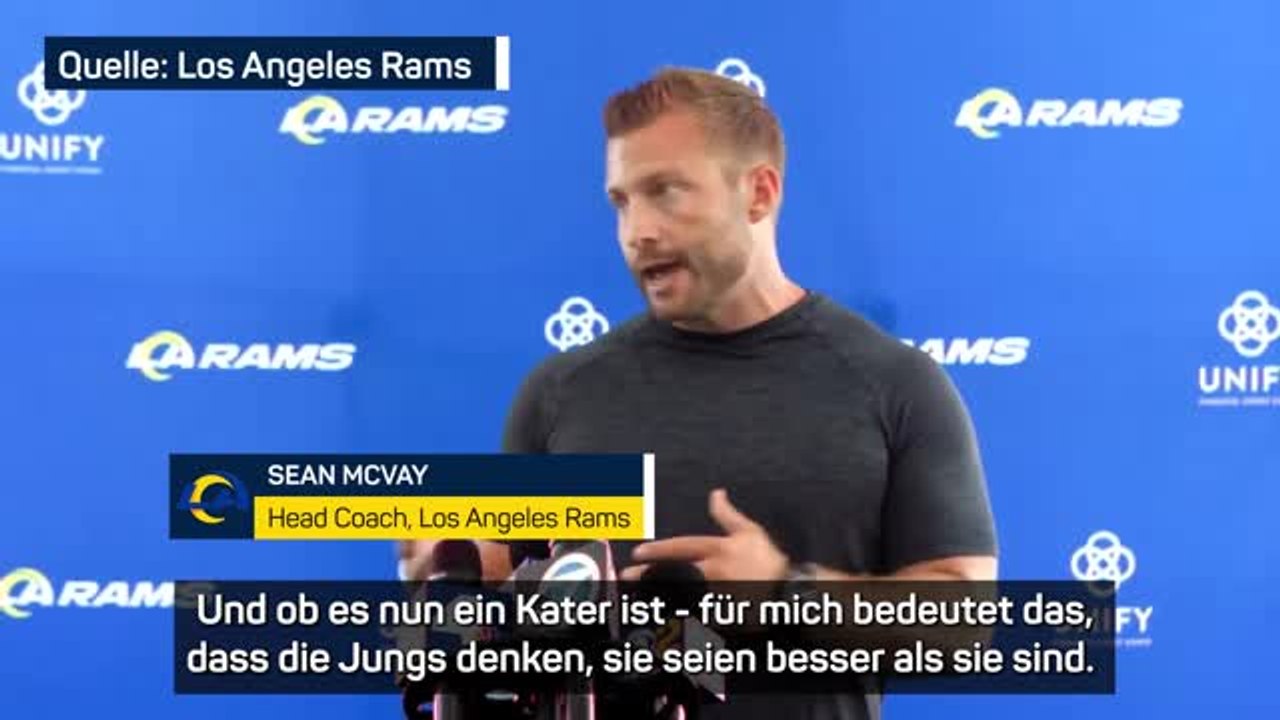 McVay rechnet nicht mit Superbowl-Hangover