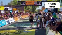 Wout van Aert Celebrates Winning Tour de France With Jonas Vingegaard