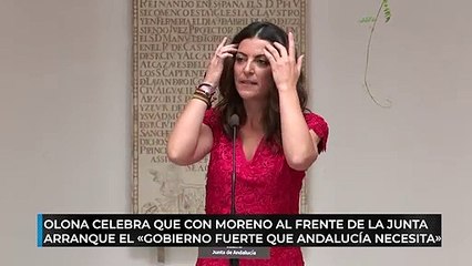 Olona celebra que con Moreno al frente de la Junta arranque el «Gobierno fuerte que Andalucía necesita»