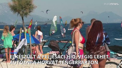 Elkészült a peljesaci híd: végig lehet autózni határátlépés nélkül a horvát tengerparton