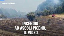 Incendio ad Ascoli Piceno, il video