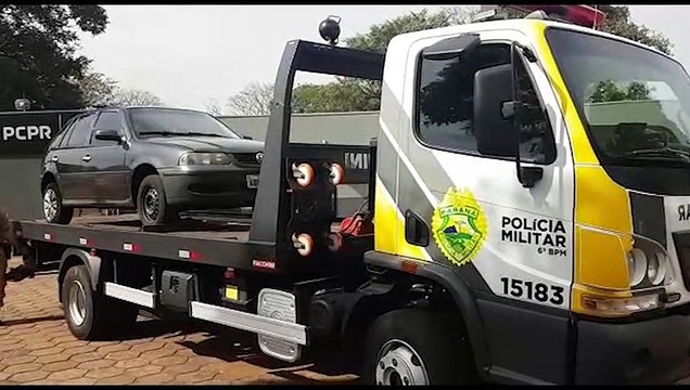 Gol que foi furtado nesta madrugada é recuperado pela Polícia Militar