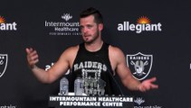 Derek Carr Talks Las Vegas Raiders from Training Camp