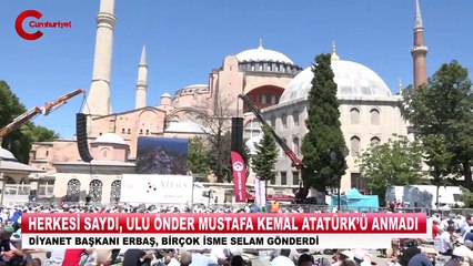 Ayasofya'da 'Atatürk'e lanet' okuyan Diyanet İşleri Başkanı Ali Erbaş hakkında yargı 2 yıldır sessiz!
