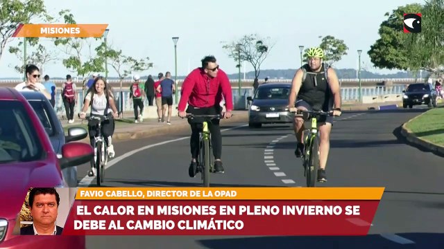 El calor en Misiones en pleno invierno se debe al cambio climático